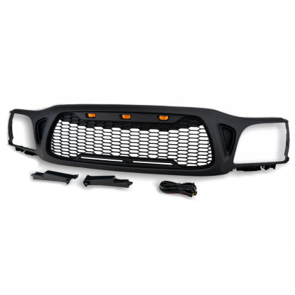 For 2001-2004 Toyota Tacoma Front Grill Honeycomb Style Grille with Light Matte Black