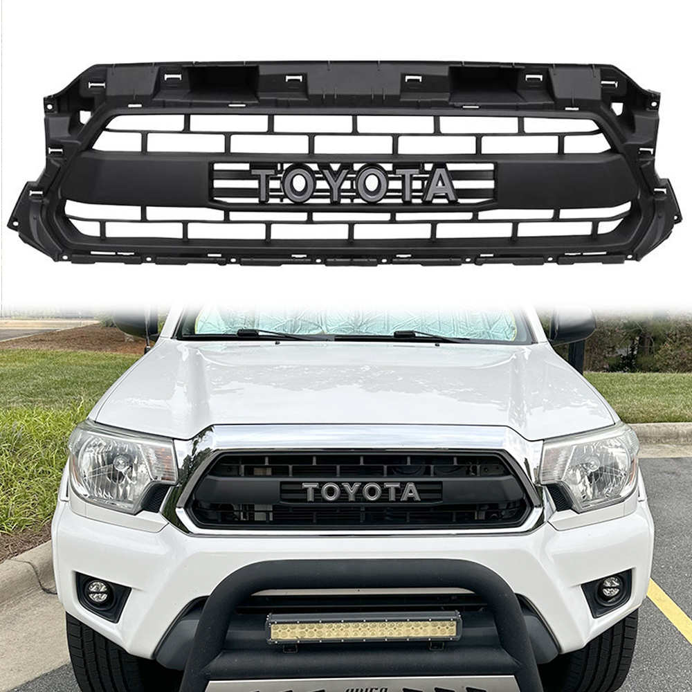 For 2012-2015 Toyota Tacoma TRD Pro Grill Front Grille Mesh with Letter