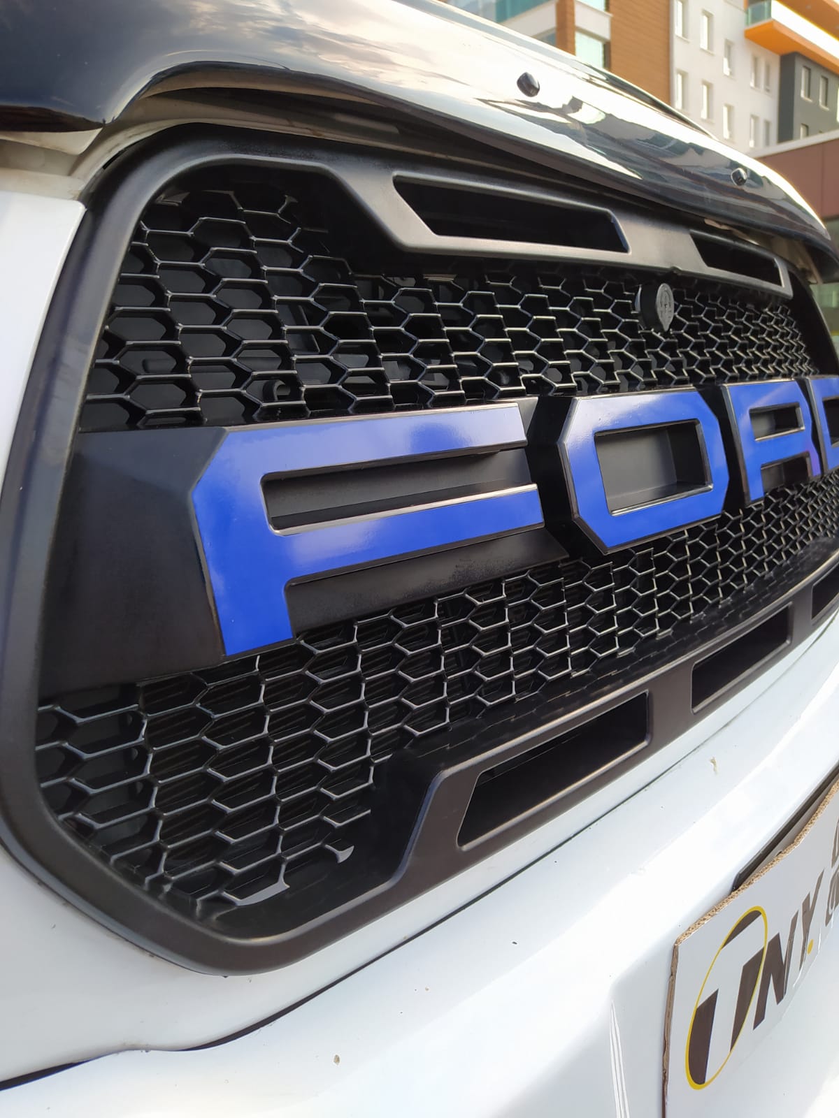 For 2015 2016 2017 2018 Ford Transit MK8 Front Bumper Grille Raptor Style Grill Matte Black