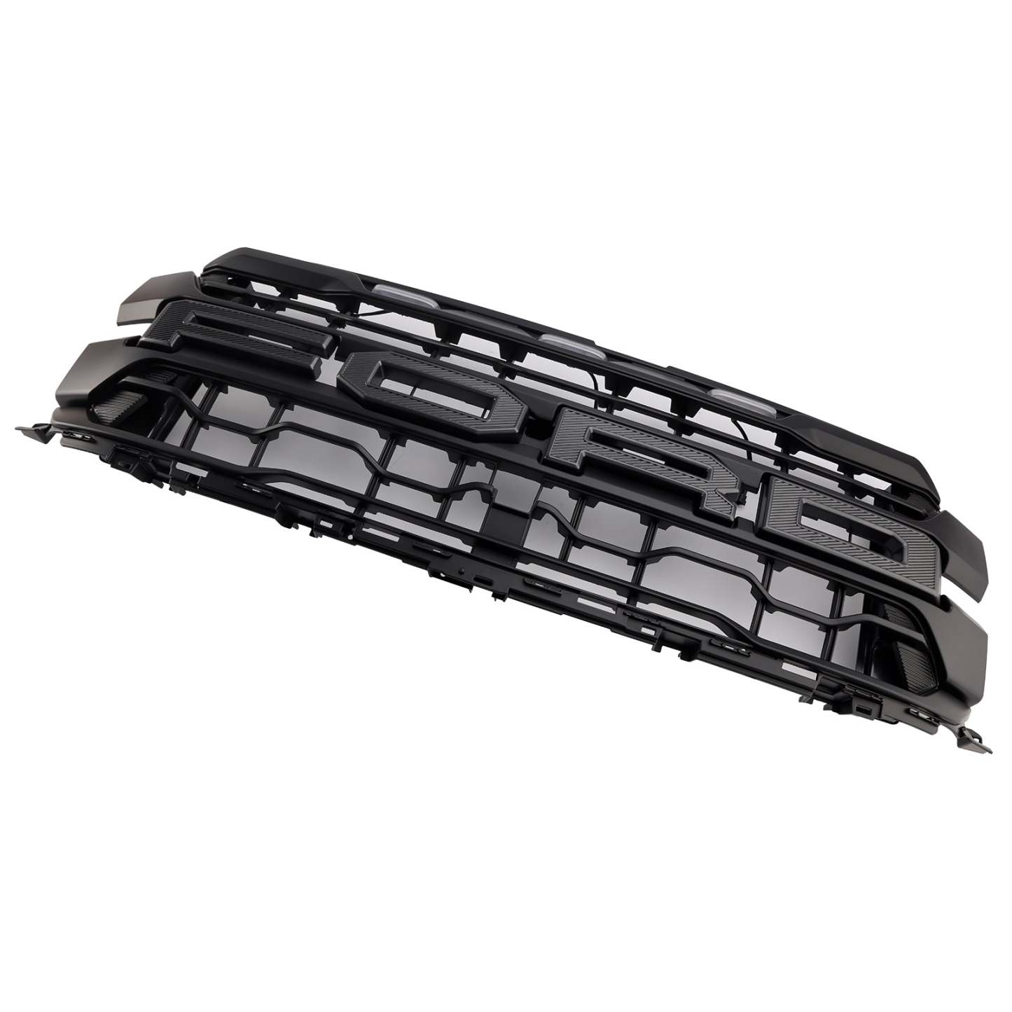 Front Grille For 2024-2025 Ford F150 Raptor Grill Mesh With Letter & LED Light