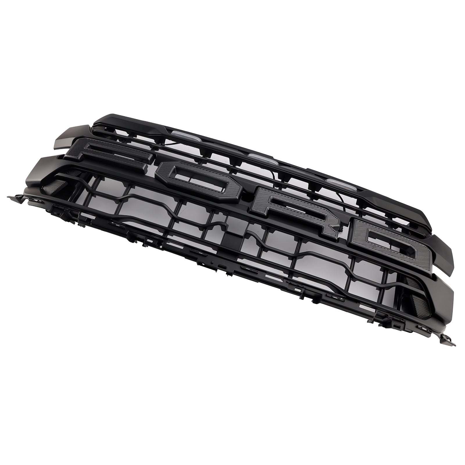 Front Grille For 2024-2025 Ford F150 Raptor Grill Mesh With Letter & LED Light