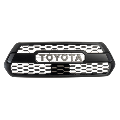 For 2016-2023 Toyota Tacoma Grill Front Bumper Grille With Sensor Cover Matte Black