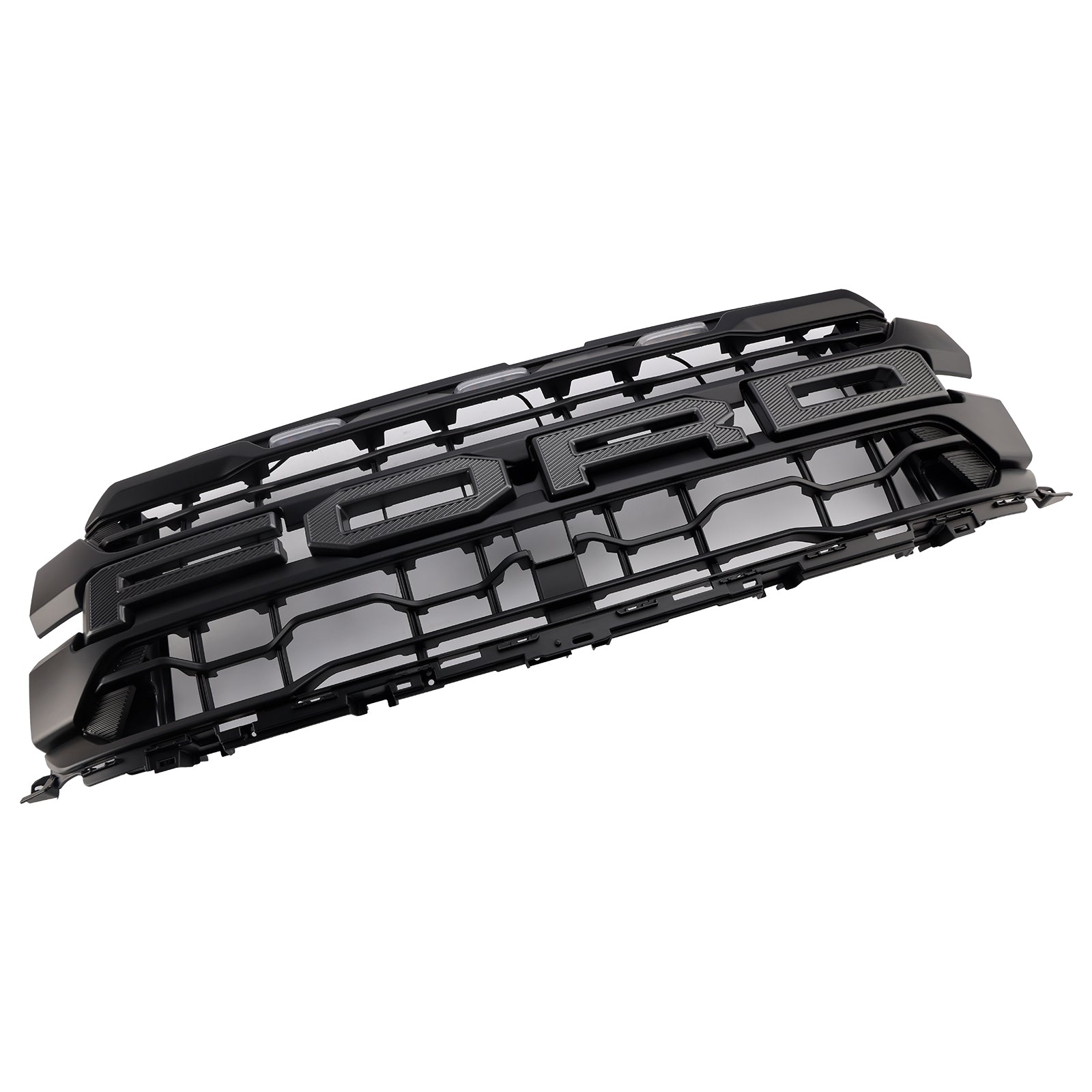 Front Grille For 2024-2025 Ford F150 Raptor Grill Mesh With Letter & LED Light