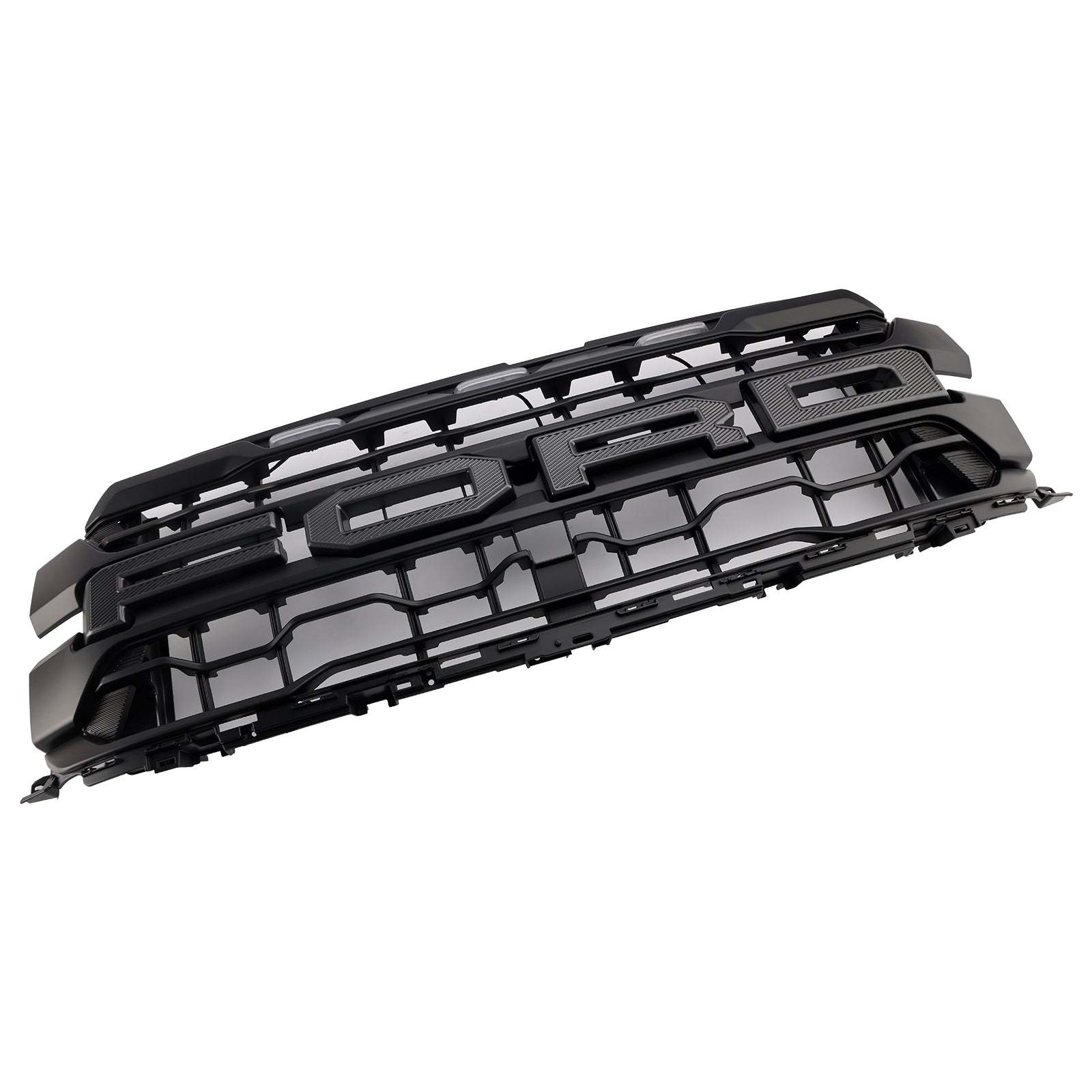 Front Grille For 2024-2025 Ford F150 Raptor Grill Mesh With Letter & LED Light