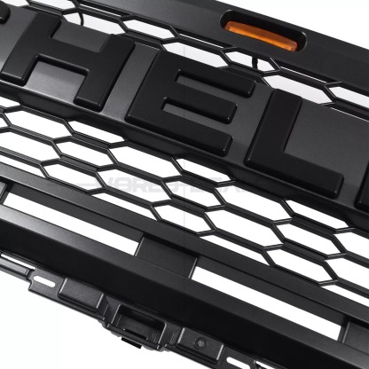 Front Grille For 2021-2023 Ford F150 Grill SHELBY Style Mesh With LED Light & Letter