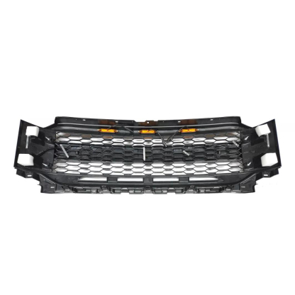 Front Grille For 2021-2023 Ford F150 Grill SHELBY Style Mesh With LED Light & Letter