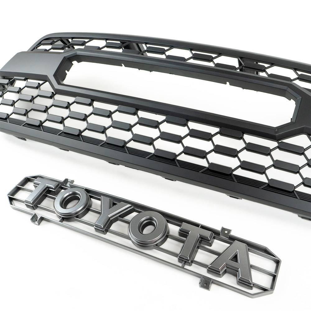 For 2016-2023 Toyota Tacoma Grill Front Bumper Grille With Sensor Cover Matte Black