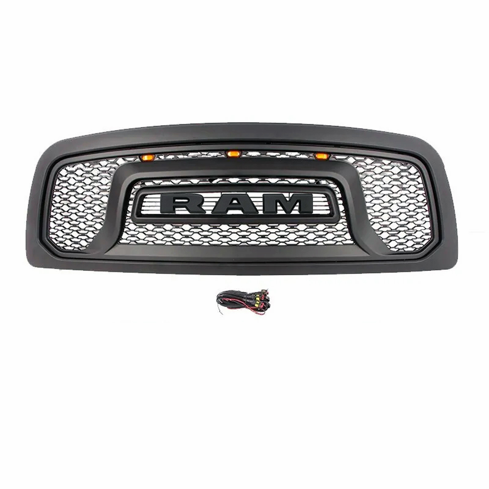 For 2013-2018 Dodge Ram 2500 3500 Grill Rebel Style Replacement Front Grille Matte Black