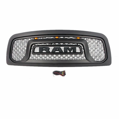 For 2013-2018 Dodge Ram 2500 3500 Grill Rebel Style Replacement Front Grille Matte Black