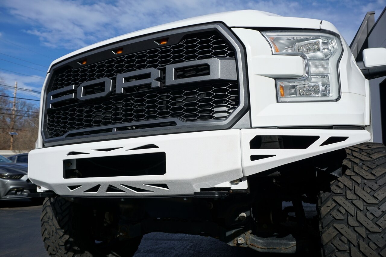 Raptor Style Grille For 2015-2017 Ford F150 Front Grill Matte Black With Letters & LED Lights