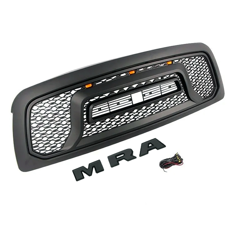 For 2013-2018 Dodge Ram 2500 3500 Grill Rebel Style Replacement Front Grille Matte Black