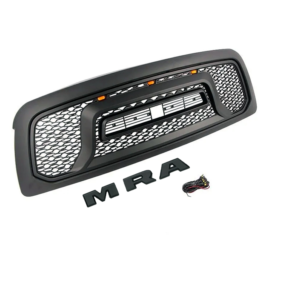 For 2013-2018 Dodge Ram 2500 3500 Grill Rebel Style Replacement Front Grille Matte Black
