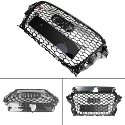 For 2013-2016 Audi A3 S3 8V Rs Style Grille Gloss Black Honeycomb Radiator Grill