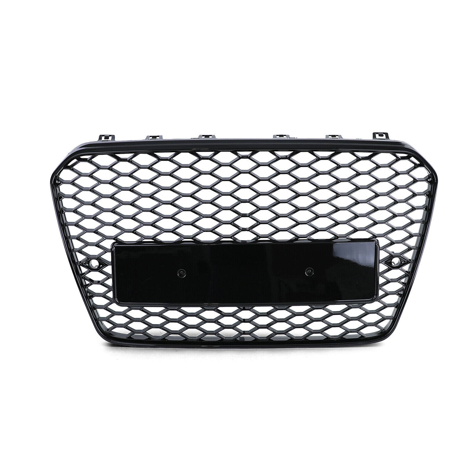 Audi A5 S5 8T 2012-2016 RS Style Honeycomb Front Bumper Grill Hood Mesh Gloss Black