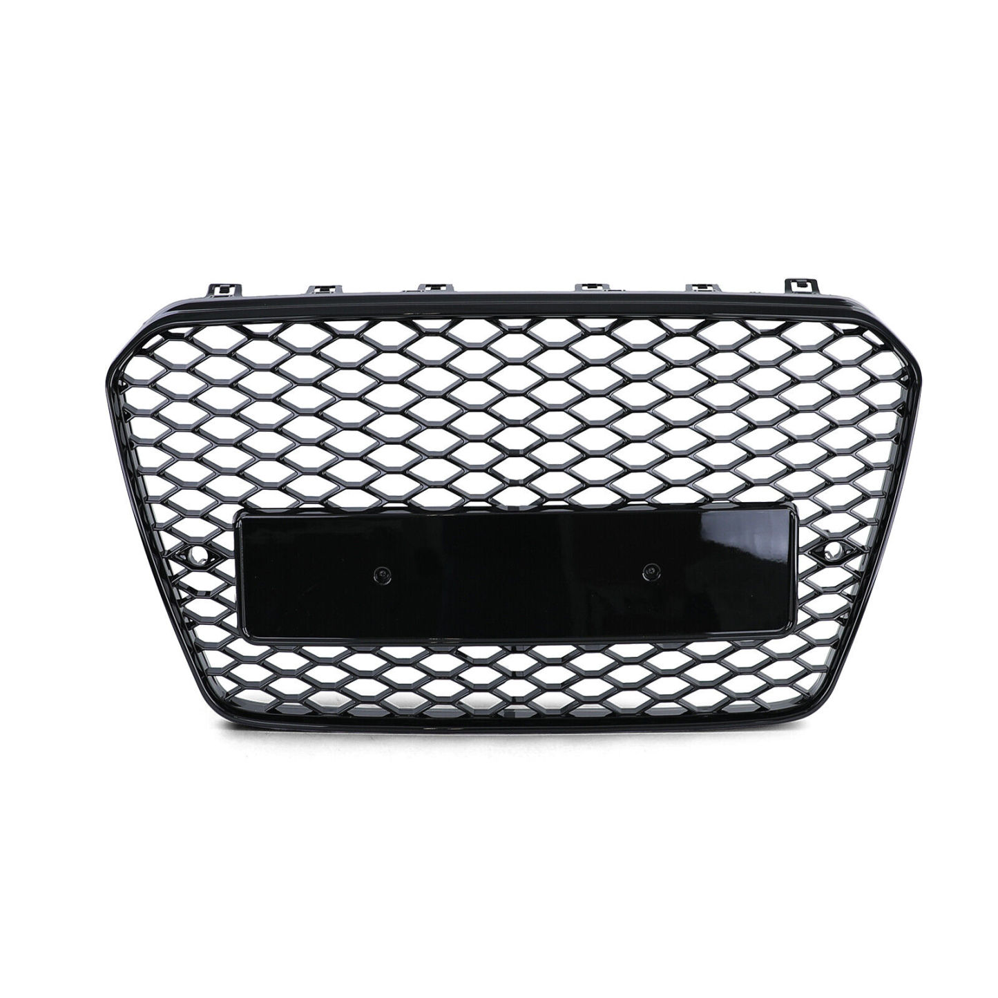 Audi A5 S5 8T 2012-2016 RS Style Honeycomb Front Bumper Grill Hood Mesh Gloss Black