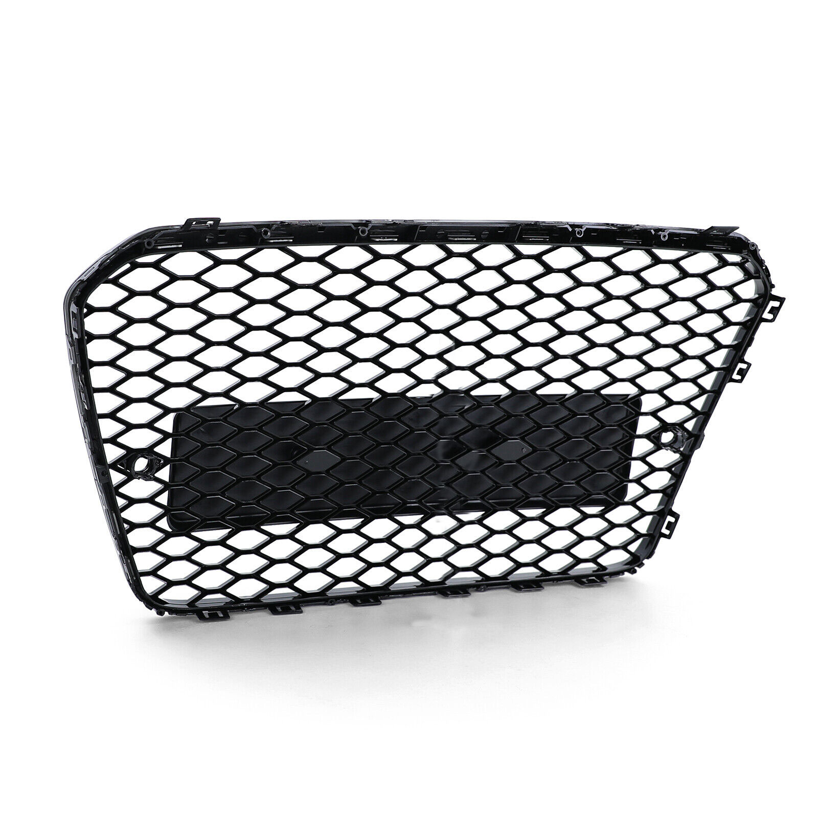 Audi A5 S5 8T 2012-2016 RS Style Honeycomb Front Bumper Grill Hood Mesh Gloss Black