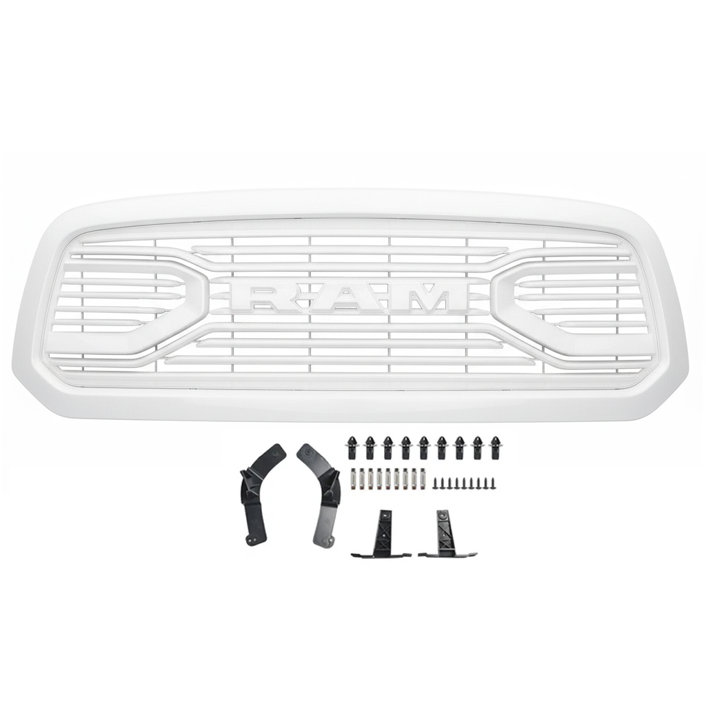 Black Friday Sale Front Grille For 2013-2018 Dodge Ram 1500 Grill Big Horn Style Mesh Bright White