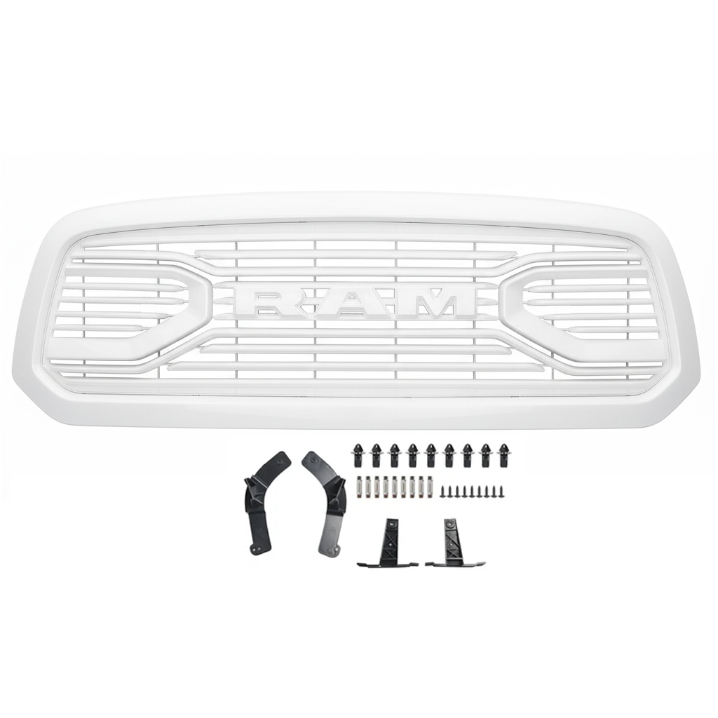 Black Friday Sale Front Grille For 2013-2018 Dodge Ram 1500 Grill Big Horn Style Mesh Bright White