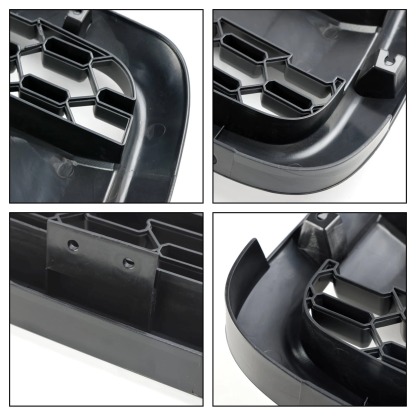 For 2001-2004 Toyota Sequoia Grill Front Grille With LED Lights & Letters Matte Black