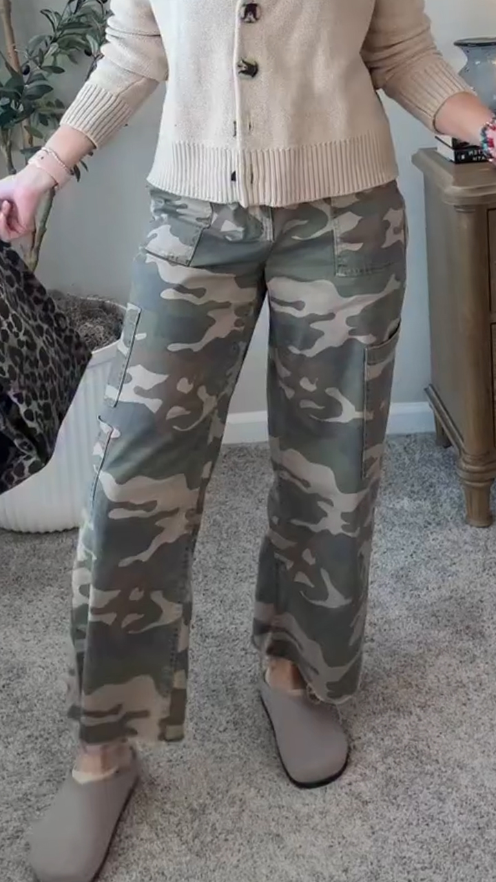 Women Casual Camouflage Pants