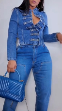 blue jacket