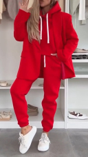 red suit