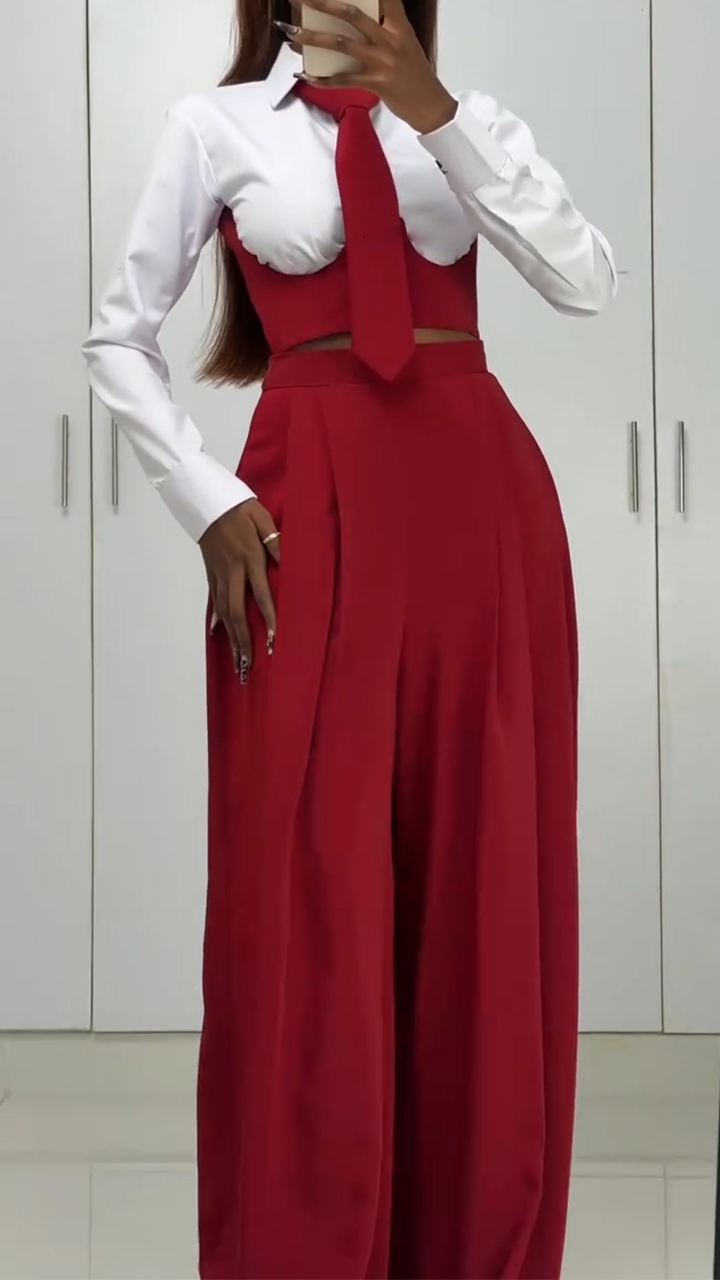 Women Temperament Commuting Three Piece Set