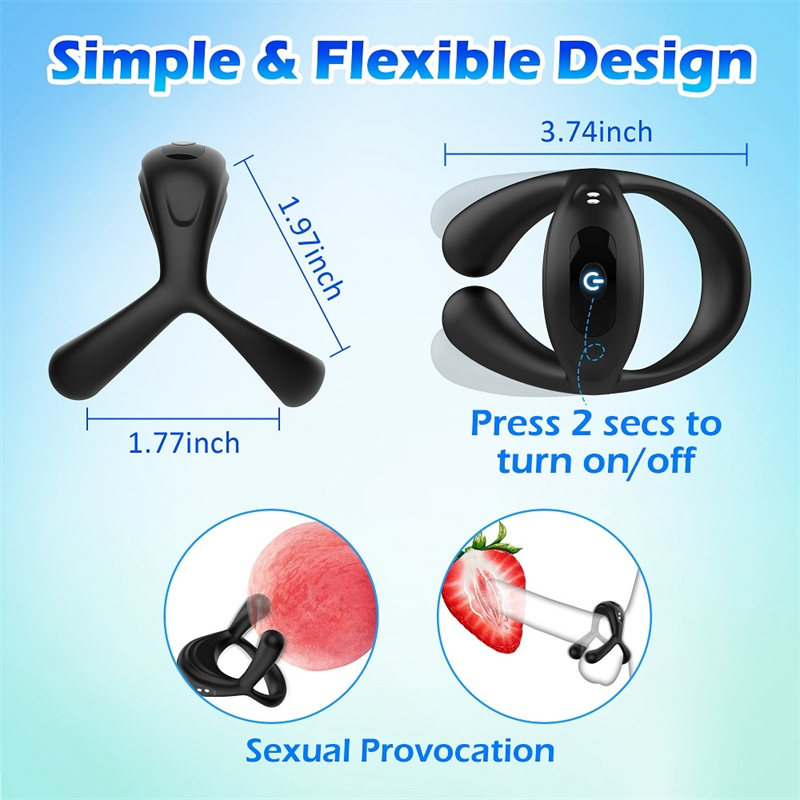 🎁2023 latest explosion low price 49%OFF💥💥-Cock Penis Growth Timelapse Vibrating Ring😍🎀