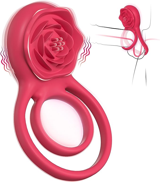 🌹Rose Lock Semen Ring Massager⭕
