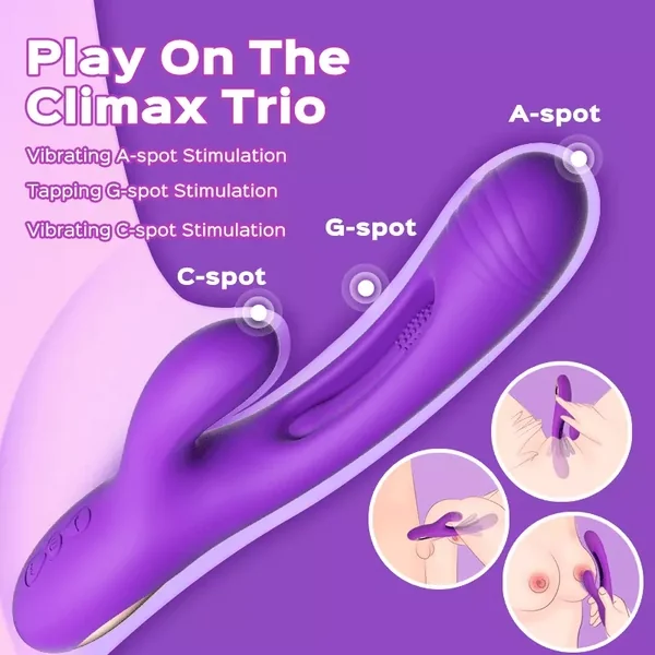 😍2023 New product promotion 49% OFF🎁🎁Rabbit Tapping G-spot Vibrator