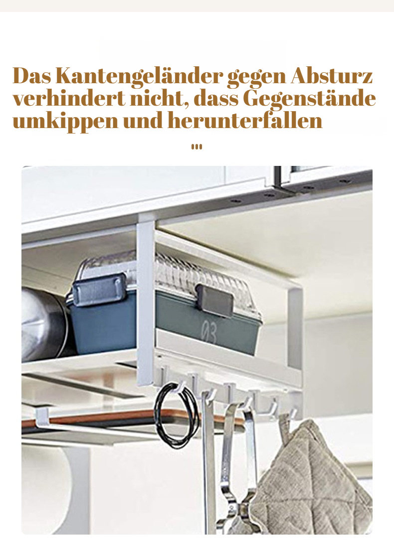 Hängeregal mit japanischen Haken für Küchenschränke
