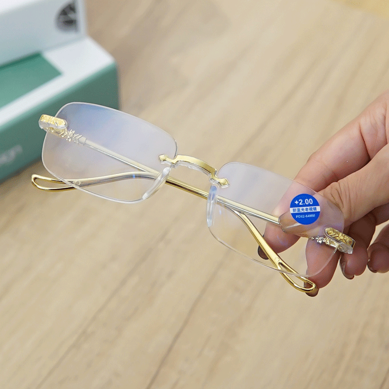 Hochauflösende, randlose Triple Defence Presbyopie-Brille