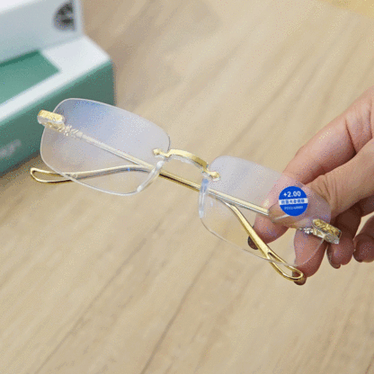 Hochauflösende, randlose Triple Defence Presbyopie-Brille