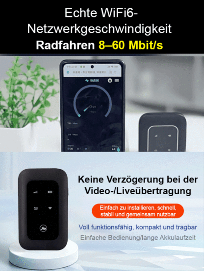 【📶Superstarkes Signal ohne Verzögerung】✨Weltweit einsetzbares tragbares WLAN！44 Euro pro Stück! So niedrig wie 15 Euro pro Stück!