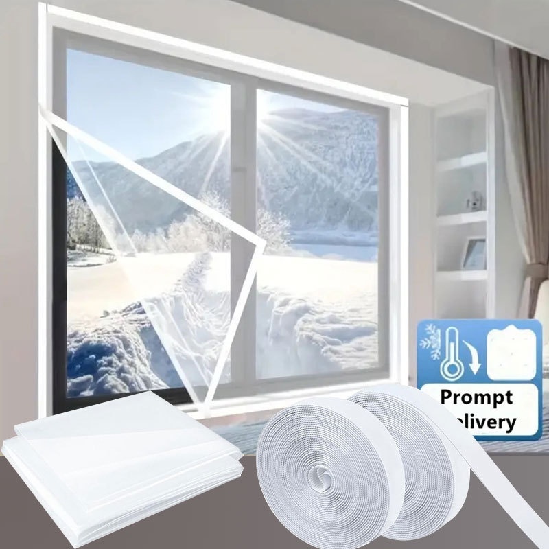 Transparente, zuschneidbare Folienisolierung für Fenster