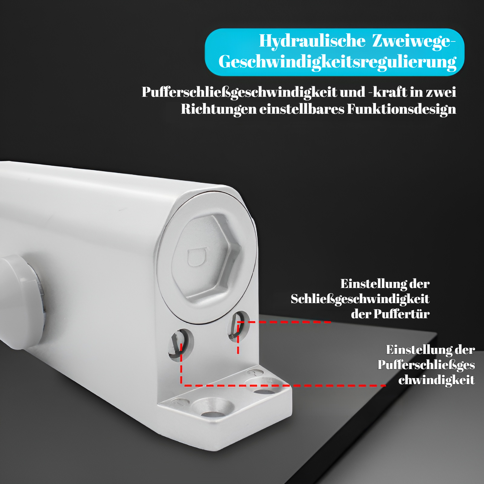 Automatischer Türschließer als Kindersicherung