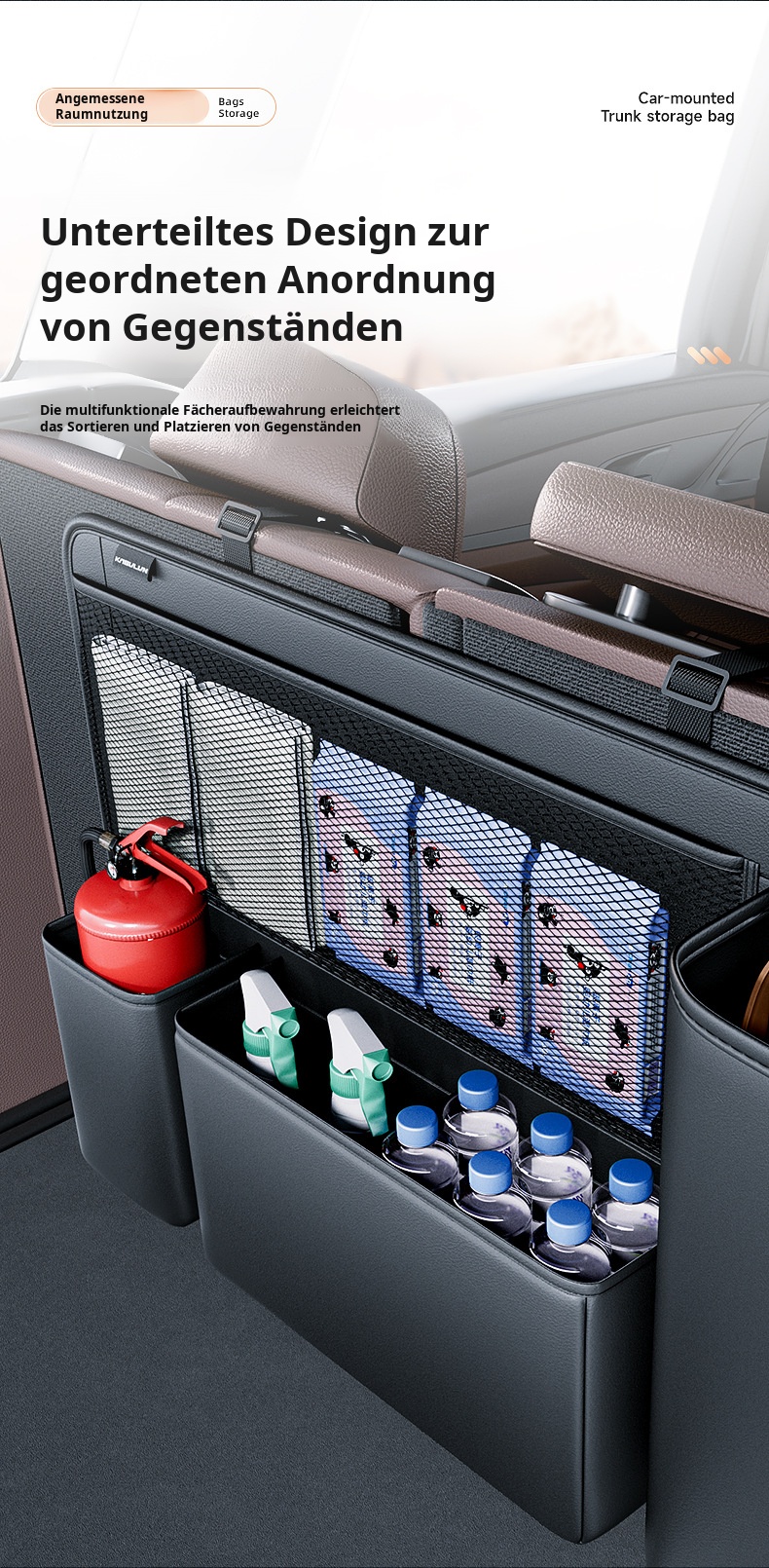 Auto Organizer für den Kofferraum