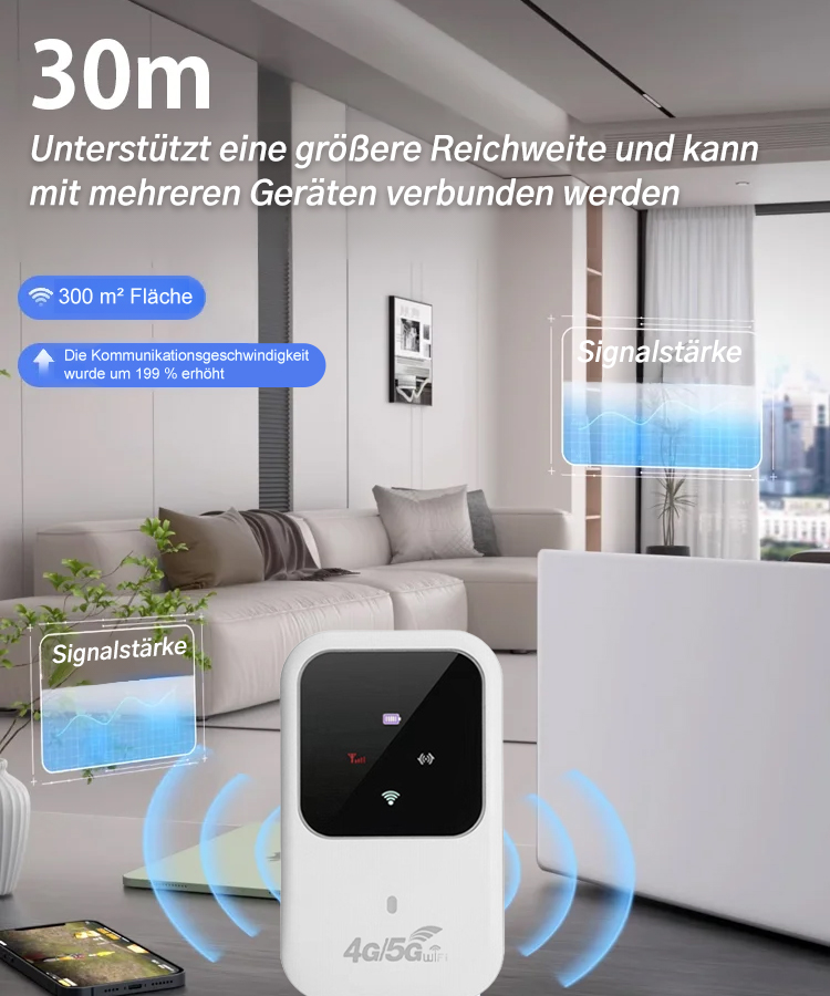 【📶Tragbares WLAN, gemeinsam entwickelt von einem Telekommunikationsunternehmen und der Universität München.】🔥Jetzt für begrenzte Zeit im Angebot!