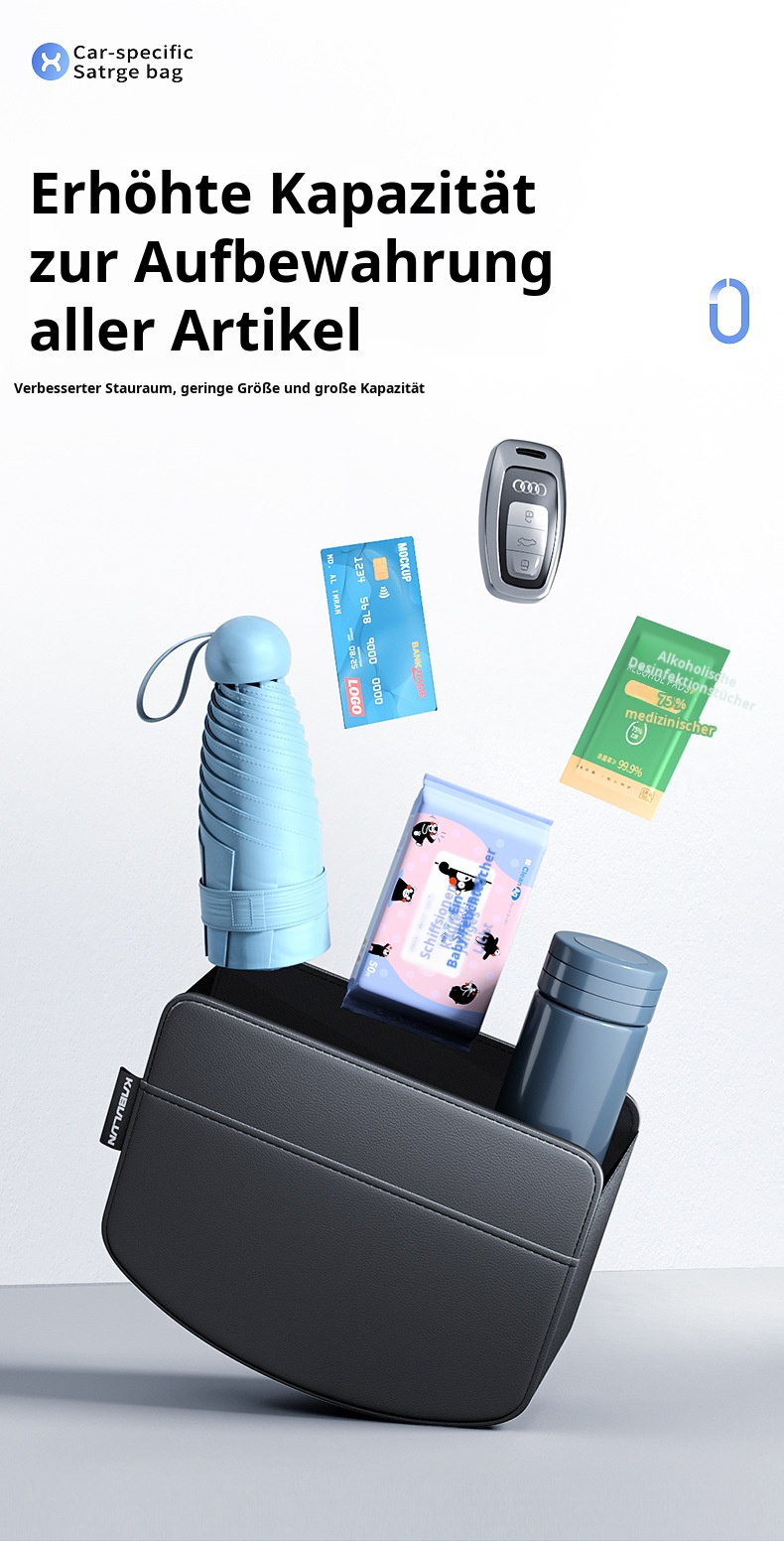 Auto Organizer zur Aufbewahrung von Handy und Zubehör