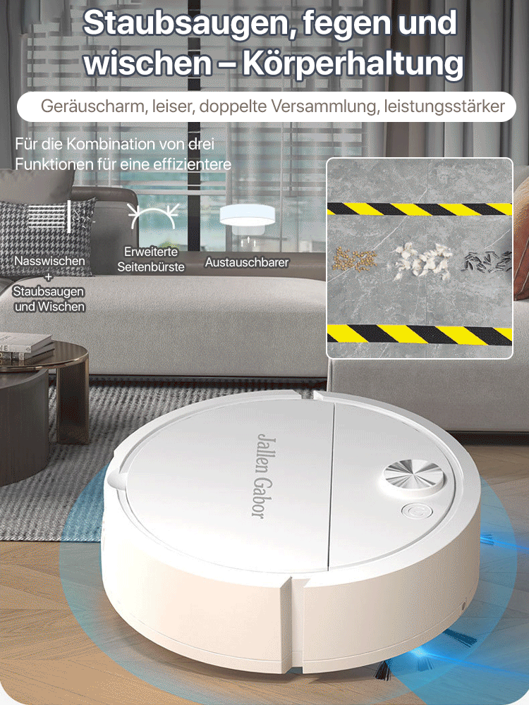 【💥 Einer kostet 39 Euro und der dritte nur 5 Euro! Der niedrigste Preis im Netz!🔥 】Niedriges Geräusch, leistungsstarker, desinfizierender Saugroboter