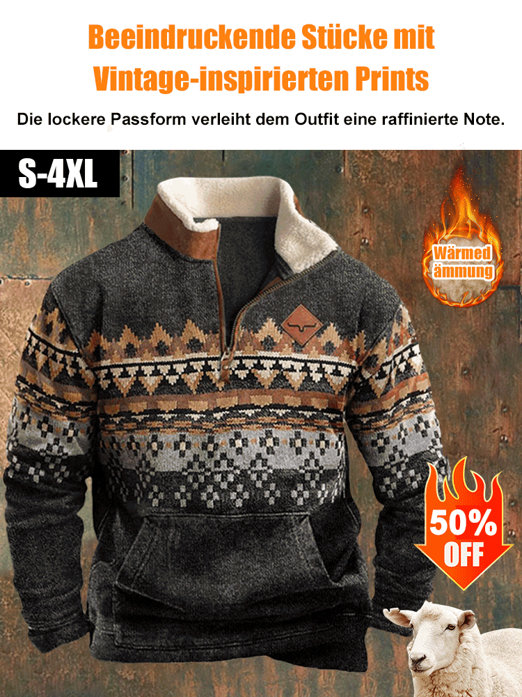 【🌟Neu für Winter 2024 Neuer Stil Herbst und Winter Lammwolle Sweatshirt🌟】🔥Importiertes Kaschmir aus Australien, kann 25 Grad Körpertemperatur auch bei -20 Grad Celsius halten✅