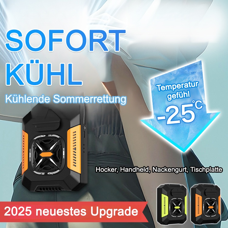 【Nur noch 70 Stück】Tragbarer Hüftventilator für den Außenbereich（48 Stunden lange Akkulaufzeit）