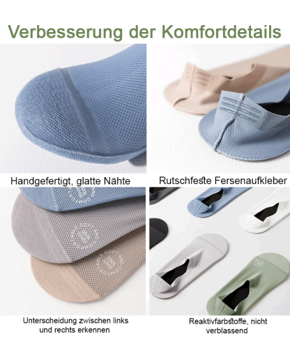 【Antibakteriell und geruchshemmend 】Coolmax Invisible Boat Socks🏅 Angebot offen, niedrigster Preis 20 Paar für nur 10 Euro!