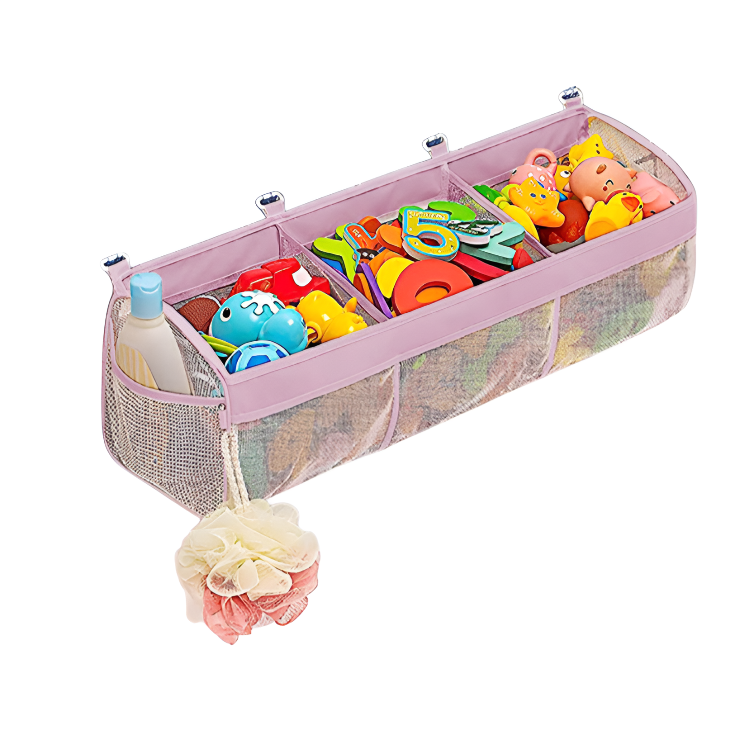 Multi-Grid-Klassifizierung Kinderbadezimmer-Spielzeug-Aufbewahrungstasche Babybadezimmer-Wandbehangt