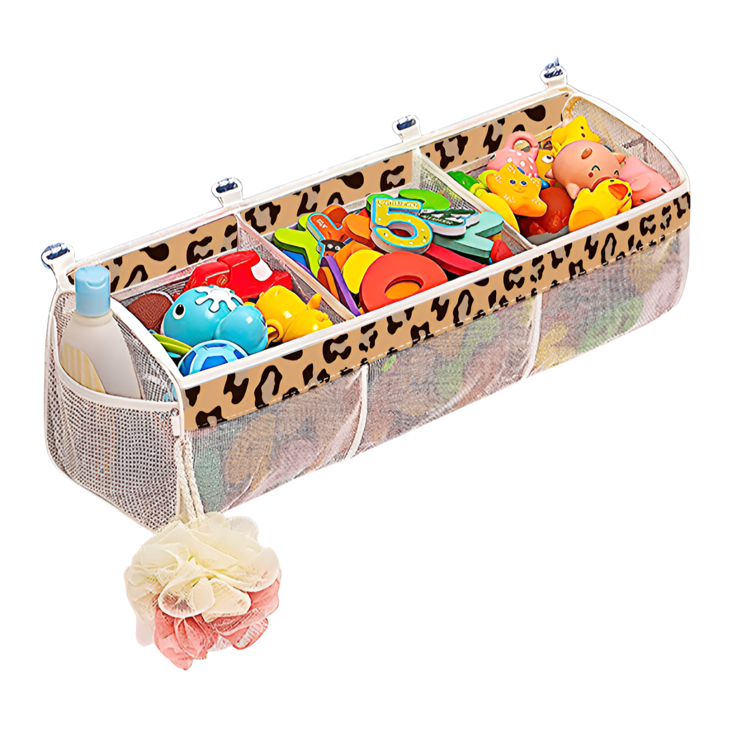 Multi-Grid-Klassifizierung Kinderbadezimmer-Spielzeug-Aufbewahrungstasche Babybadezimmer-Wandbehangt