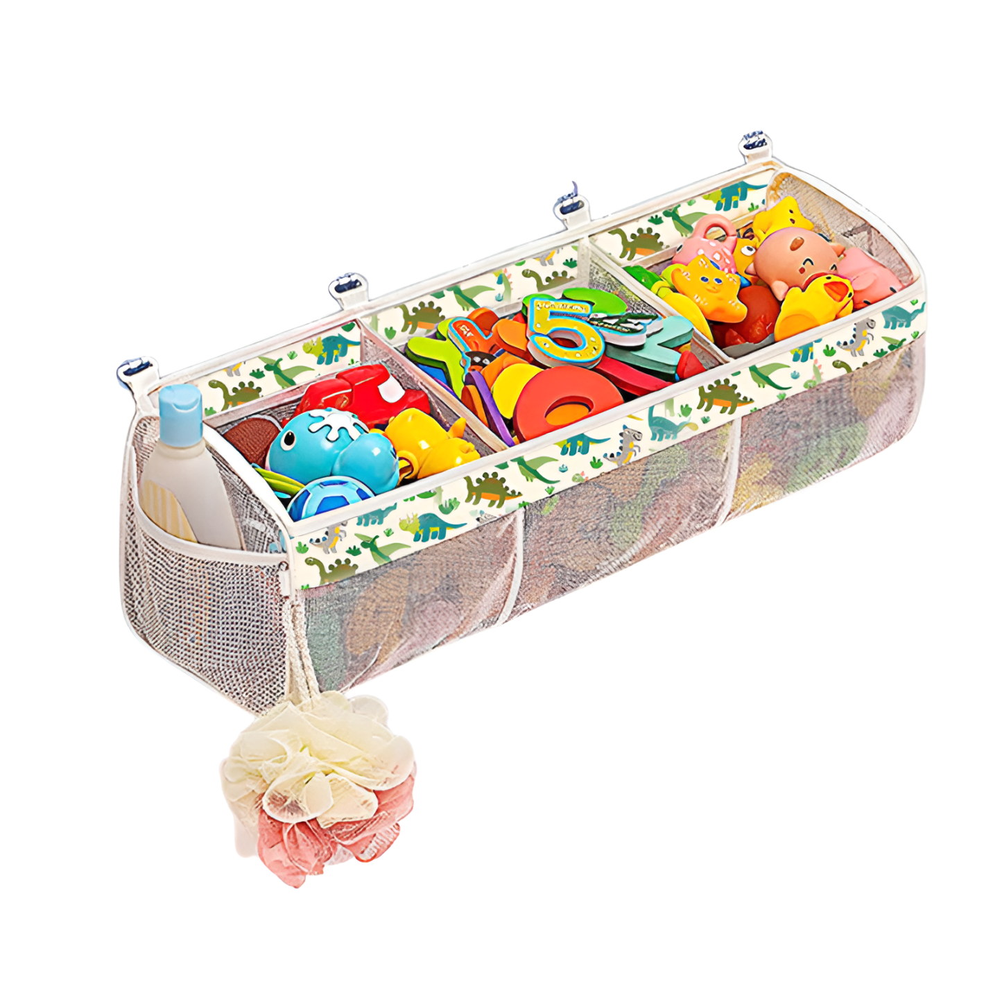 Multi-Grid-Klassifizierung Kinderbadezimmer-Spielzeug-Aufbewahrungstasche Babybadezimmer-Wandbehangt