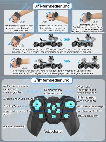 【Achträdriger mechanischer Stunt-Hund】Erwachsene können Stress abbauen und Kinder können sich für eine Weile von ihren Smartphones und Videospielen lösen.
