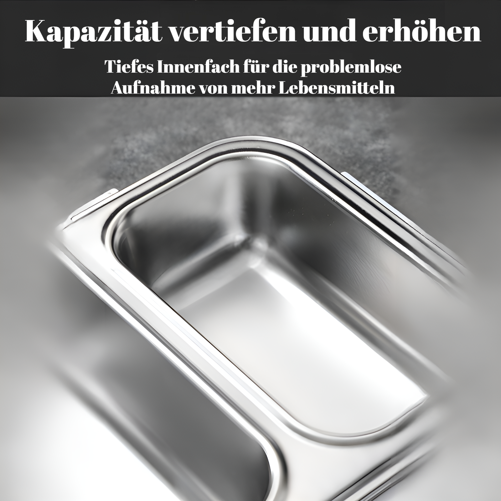 Geruchsneutrale und versiegelte Edelstahl Lunchbox