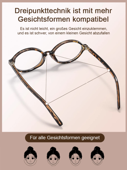 Oval Kleine Rahmen Retro Leopard Print Vegan Presbyterianische Sonnenbrille