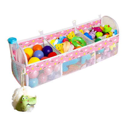 Multi-Grid-Klassifizierung Kinderbadezimmer-Spielzeug-Aufbewahrungstasche Babybadezimmer-Wandbehangt